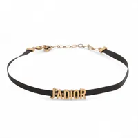 ディオール ジャディオール GP×ファブリック チョーカー ブラック×ゴールド