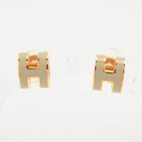 エルメス ミニポップアッシュH GP ピアス(両耳用) ゴールド