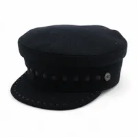 エルメス ウール キャスケット 58 ネイビー