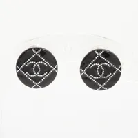 シャネル ココマーク GP ピアス(両耳用) A19P ブラック