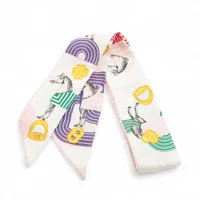 エルメス カレ90 Frontaux et Cocardes シルク スカーフ ABランクの