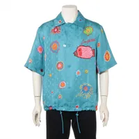 ヴィトン×草間彌生 シルク シャツ 23AW M マルチカラー