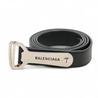 バレンシアガ 741613 レザー ベルト ブラック