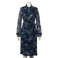 バーバリー コットン コート IT36 ブルー