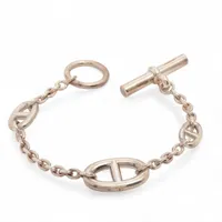 エルメス シェーヌダンクル ファランドール 925 ブレスレット シルバー