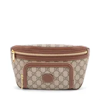 グッチ GGスプリーム PVC ボディバッグ ブラウン