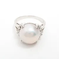 タサキ パール ダイヤ Pt900 約13.5mm