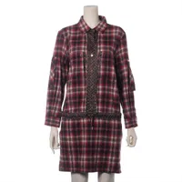 ヴィトン モノグラム コットン シャツワンピース 10AW 40 レッド