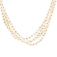 ティファニー 925×パール ロングネックレス ホワイト