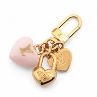 ヴィトン マイクロチャームLV ハート M01554 GP チャーム AK1254 ゴールド×ピンク