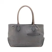 ベルルッティ カリグラフィ トゥージュール レザー トートバッグ グレー