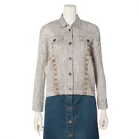 プリーツプリーズ ポリエステル ジャケット 2 ベージュ