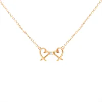 ティファニー ダブルラビングハート ダイヤ 750(YG)