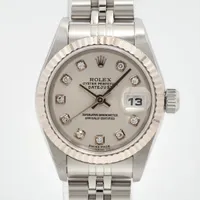 ロレックス レディ デイトジャスト 79174G SS×WG AT シルバー文字盤