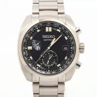 セイコー アストロン SBXY003 TI ソーラー 黒文字盤