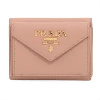 【美品/付属品完備】 プラダ / ヴィッテログレインコンパクトウォレット PRADA - PRADA プラダ VITELLO MICRO GRAIN ヴィッテロ マイクロ
