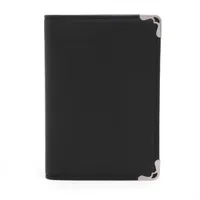 カルティエ サファイアライン レザー 三つ折り財布 ネイビー AB