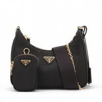 プラダ テスート ナイロン 2WAYショルダーバッグ ブラック