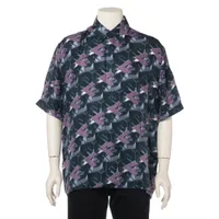 フェンディ シルク シャツ 41 ブラック