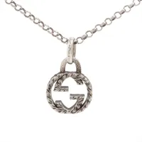 グッチ キーリング アラベスク インターロッキング シルバー 銀 925 グッチ キーリング アラベスク インターロッキング シルバー 銀 925