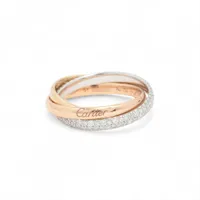 カルティエ 2Cブークルセ ダイヤ リング 750(WG) 49 ABランクの買取