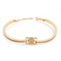 セリーヌ トリオンフ GP×PVC バレッタ ブラック×ブラウン ABランクの