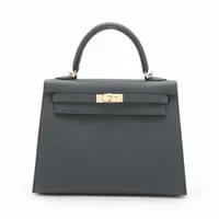 エルメス ケリー25 セリエ ヴォーエプソン グリミスティ ゴールド金具
