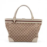 グッチ GGキャンバス メイフェア キャンバス トートバッグ ベージュ