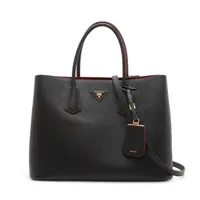 プラダ サフィアーノキュイール レザー 2WAYトートバッグ ブラック