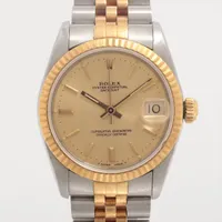 ロレックス デイトジャスト31 68273 SS×YG AT シャンパン文字盤