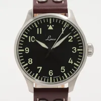 ラコ SS×革 AT 黒文字盤