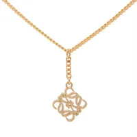 ロエベ アナグラム GP ネックレス ゴールド