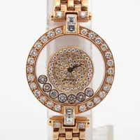 ショパール ハッピーダイヤモンド 4118 YG QZ ダイヤ文字盤