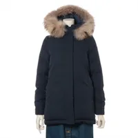 ピレネックス ポリエステル ダウンジャケット 34 ネイビー