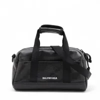 バレンシアガ レザー 2WAYハンドバッグ ブラック