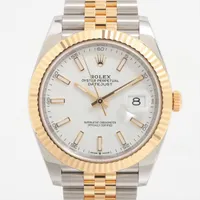 ロレックス デイトジャスト41 126333 SS×YG AT 白文字盤
