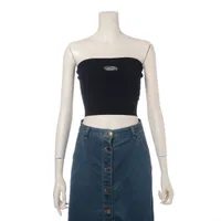 ディーゼル ポリエステル チューブトップ XS ブラック