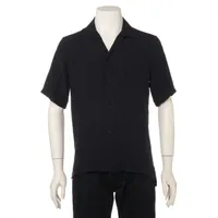 サンローランパリ シルク シャツ 19年 36 ブラック