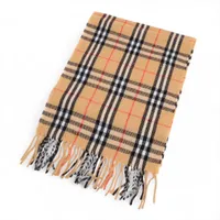 バーバリー ノバチェック ウール マフラー ベージュ