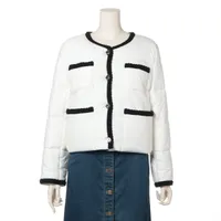 デイジーリン ポリエステル 中綿ジャケット 40 ホワイト