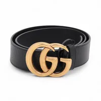 グッチ GGマーモント 406831 GP×革 ベルト 85 ブラック