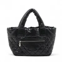 シャネル コココクーン ナイロン ブラック シルバー金具