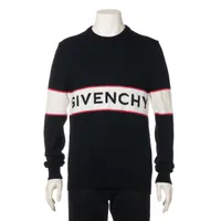 ジバンシィ ウール ニット M ブラック×ホワイト