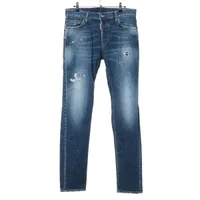 ディースクエアード コットン×ポリウレタン デニムパンツ 23SS 48 ブルー