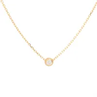 カルティエ ダムール XS ダイヤ ネックレス 750(PG) Aランクの買取