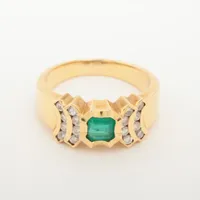 ノンブランド エメラルド ダイヤ K18