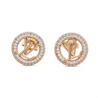 ヴィトン ブックル ドレイユ ルイーズ バイ ナイト M00757 GP×ラインストーン ピアス(両耳用) DO2282 ゴールド