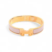 エルメス クリックHバングル ファン GP バングル ホワイト×ゴールド