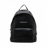 バレンシアガ エブリデイ レザー バックパック/リュック ブラック