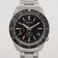 グランドセイコー スプリングドライブ GMT SBGE001 AT 黒文字盤